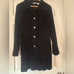 J Jill duster length corduroy blazer